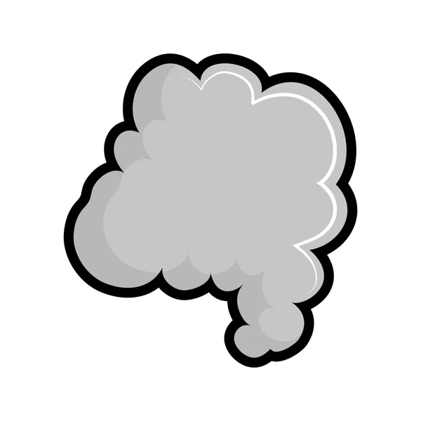 Icono de humo. Diseño de niebla. Gráfico vectorial — Vector de stock