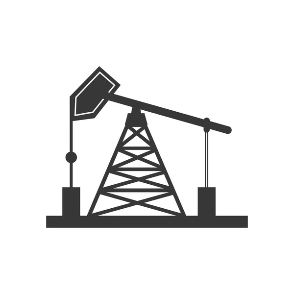 Ícone da bomba de óleo. Projeto da indústria do petróleo. Gráfico vetorial —  Vetores de Stock