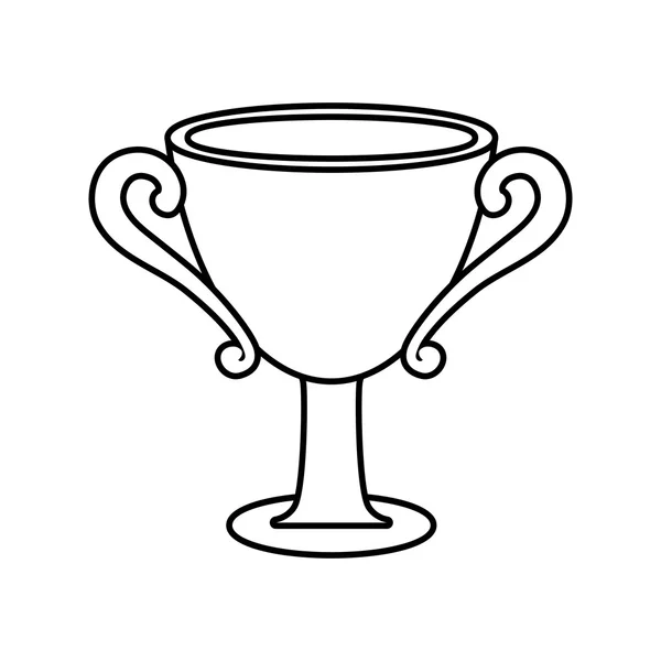 Icono de copa de trofeo. Diseño del ganador. Gráfico vectorial — Archivo Imágenes Vectoriales