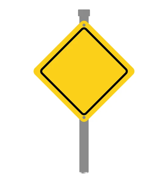 Icono de señal de tráfico. Diseño de camino. Gráfico vectorial — Vector de stock