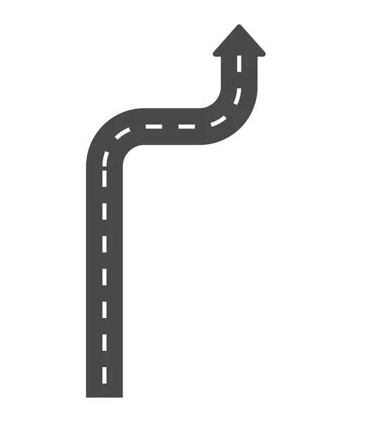 Pfeil-Symbol. Wege- und Richtungsgestaltung. Vektorgrafik — Stockvektor