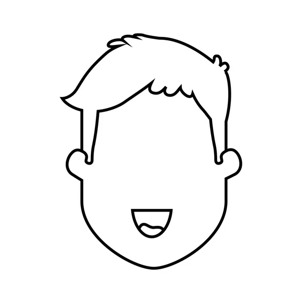 Cartoon man pictogram. Ontwerp van de persoon. Vectorafbeelding — Stockvector