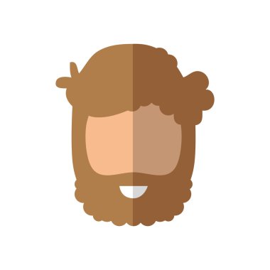 Adam baş simgesi. Kişi tasarım. Vektör grafiği