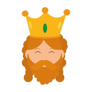 Bilge adam simgesi. Neşeli Noel tasarım. Vektör grafiği