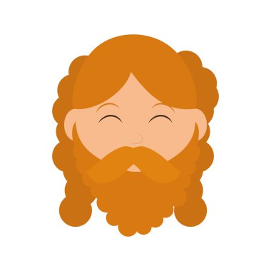 Çizgi film adam simgesi. Kişi tasarım. Vektör grafiği