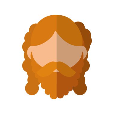 Çizgi film adam simgesi. Kişi tasarım. Vektör grafiği