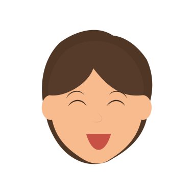 Çizgi film adam simgesi. Kişi tasarım. Vektör grafiği