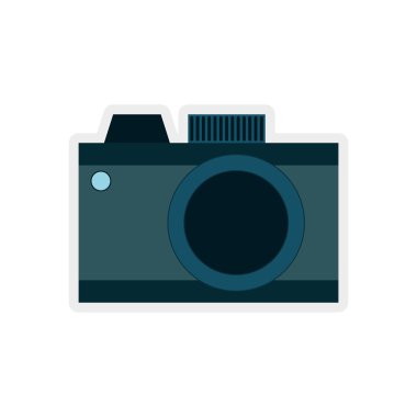 Kamera simgesi. Gadget tasarım. Vektör grafiği