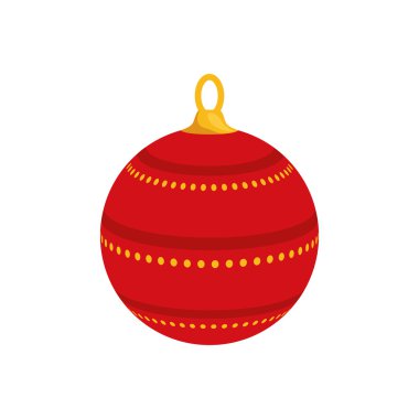 Küre simgesi. Neşeli Noel tasarım. vektör grafiği