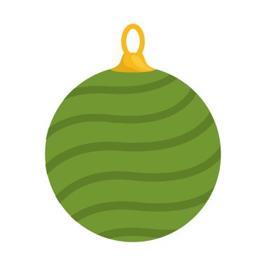 Küre simgesi. Neşeli Noel tasarım. vektör grafiği