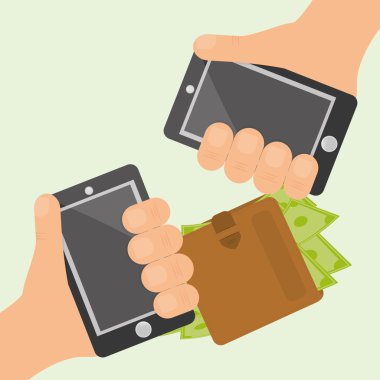 Para tasarım. İş simgesi. Mali madde kavramı