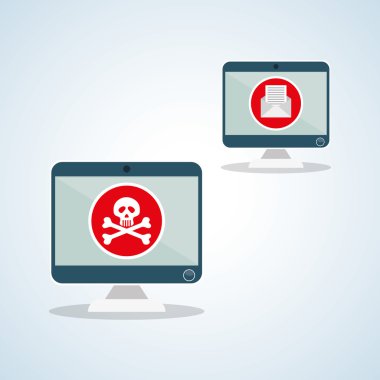 Güvenlik sistemi tasarımı. Uyarı simgesi. koruma kavramı