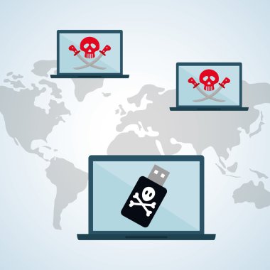 Güvenlik sistemi tasarımı. Uyarı simgesi. koruma kavramı