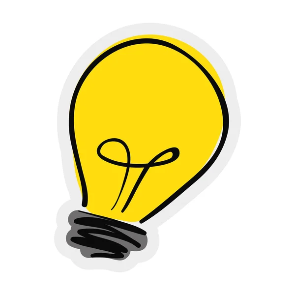 Glühbirnen-Symbol. Energiedesign. Vektorgrafik — Stockvektor