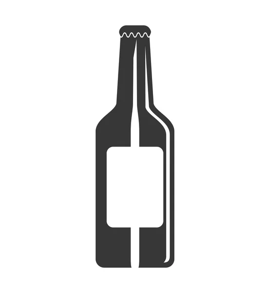 Flaschensymbol. Bierdesign. Vektorgrafik — Stockvektor