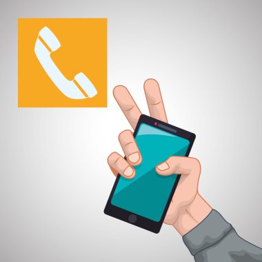 Smartphone tasarım. App kavramı. renkli resimde