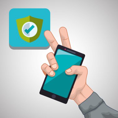 Smartphone tasarım. App kavramı. renkli resimde