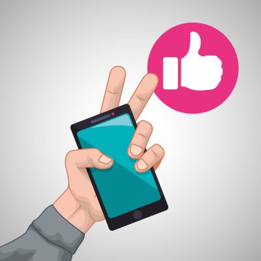 Smartphone tasarım. App kavramı. renkli resimde