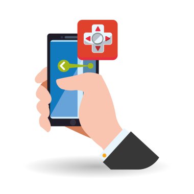 Smartphone tasarım. App simgesi. Beyaz arka plan