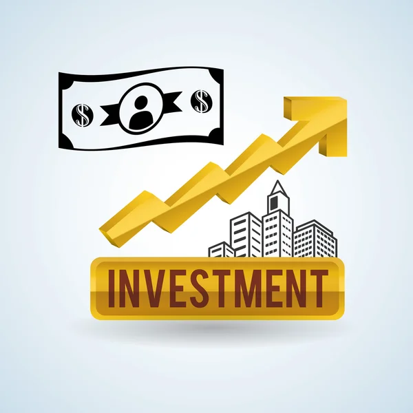 Progettazione di elementi finanziari. icona aziendale. illustrazione piatta — Vettoriale Stock