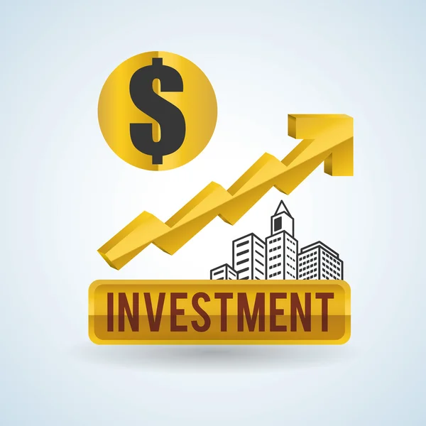 Progettazione di elementi finanziari. icona aziendale. illustrazione piatta — Vettoriale Stock