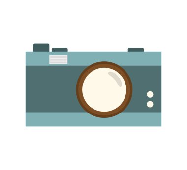 kamera simgesi. Retro gadget tasarım. Vektör grafiği