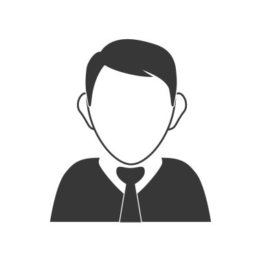 İşadamı simgesi. Kişi tasarım. Vektör grafiği