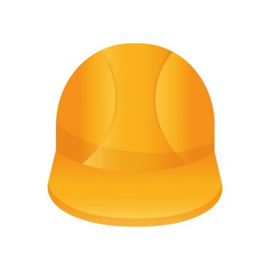 Kask simgesi. İnşaat tasarım altında. Vektör grafiği