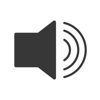 Ses ayarı simgesi. Müzik ve ses tasarımı. Vektör grafiği
