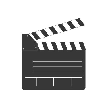 Fıçı tahtası simgesi. Film tasarımı. Vektör grafiği