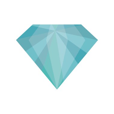 Elmas simgesi. Mücevher tasarımı. Vektör grafiği