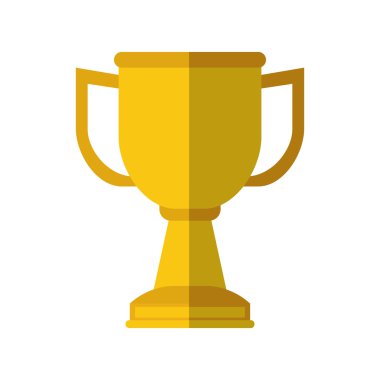 Kupa simgesi. Kazanan tasarım. Vektör grafiği