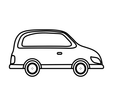 Araba simgesi. Ulaşım tasarım. vektör grafiği