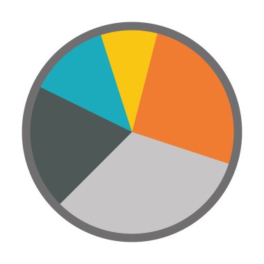 Çok renkli daire simgesi. Infographic tasarım. Vektör grafiği