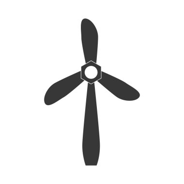 Rüzgar değirmeni simgesi. Enerji tasarım kaydedin. Vektör grafiği