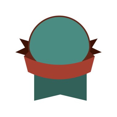 Kurdele ile mühür damgası. Retro etiket tasarımı. Vektör grafiği