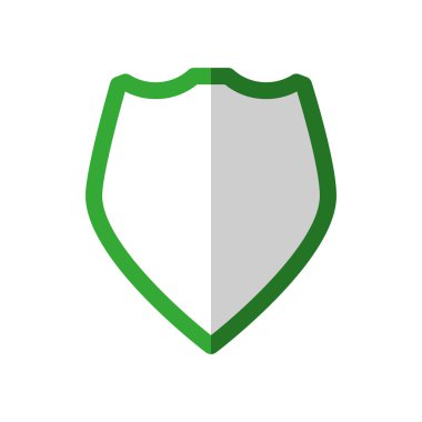 Kalkan kutsal kişilerin resmi. Sigorta tasarım. Vektör grafiği