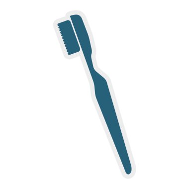 Fırça simgesi. Diş Bakımı tasarım. Vektör grafiği