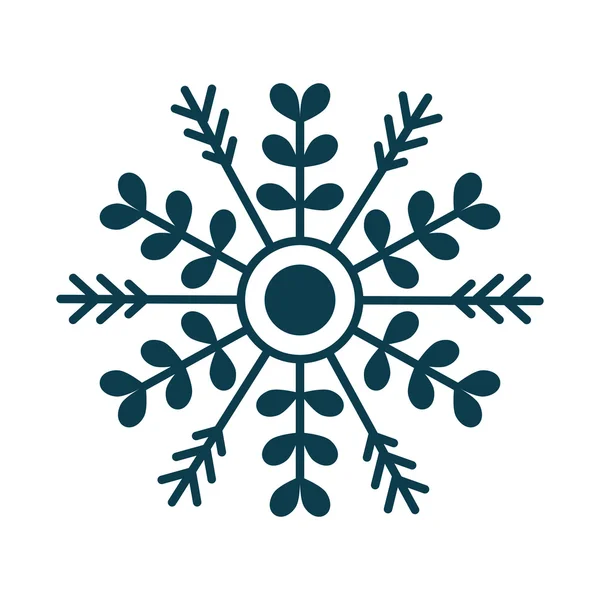 Schneeflockensymbol. Winterdesign. Vektorgrafik — Stockvektor