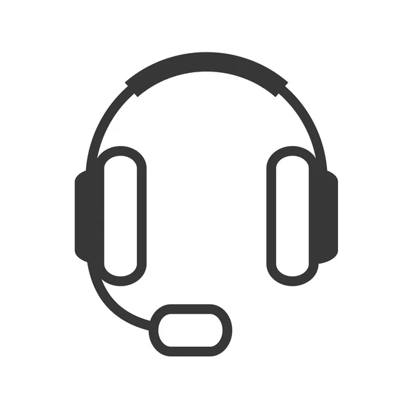 Headphone icon. Broadcasting design. Vector graphic — Stock Vector