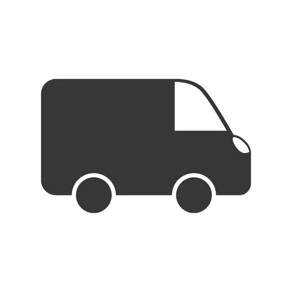 Icona del trasporto. Progettazione camion. Grafico vettoriale — Vettoriale Stock