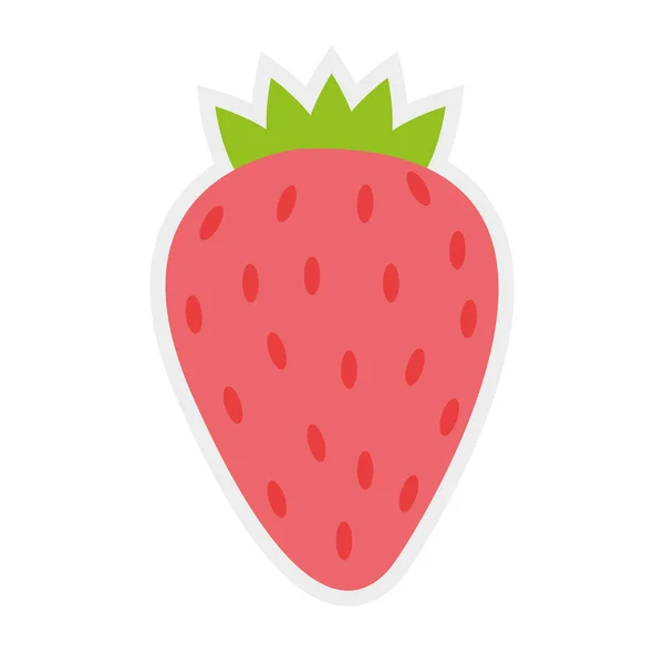 딸기 아이콘입니다. 과일 디자인입니다. 벡터 그래픽 — 스톡 벡터