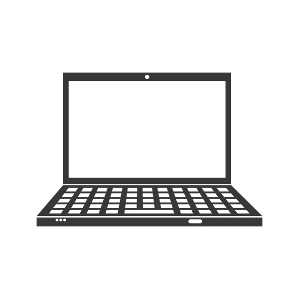 Laptop-Symbol. Gadget und Technologie-Design. Vektorgrafik — Stockvektor