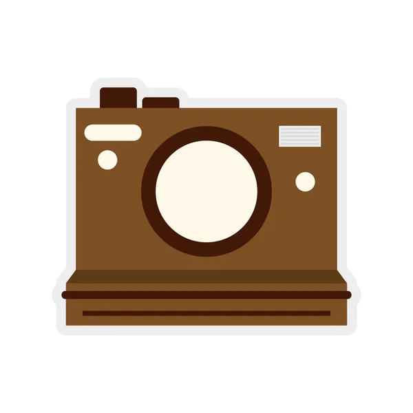 Camera icon. Retro gadget design. Vector graphic — Stock Vector