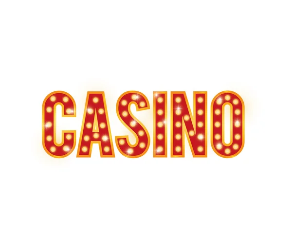 Icono de letras. Diseño del casino. Gráfico vectorial — Archivo Imágenes Vectoriales