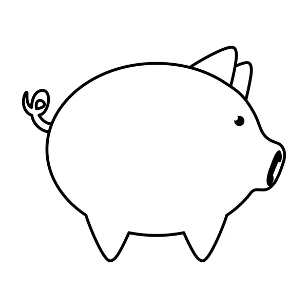 Piggy ikona. Pieniądze i finansowej projektu elementu. Grafika wektorowa — Wektor stockowy