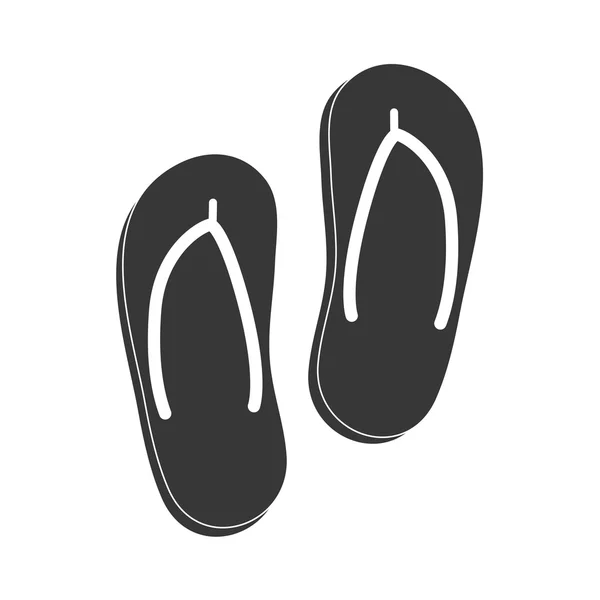 Sandals  icon. Summer design. Vector graphic — Stock Vector