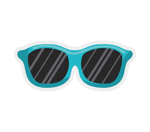 Icono de gafas. Diseño de verano. Gráfico vectorial — Vector de stock