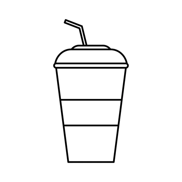 Ícone de refrigerante. Design de bebida. Gráfico vetorial — Vetor de Stock