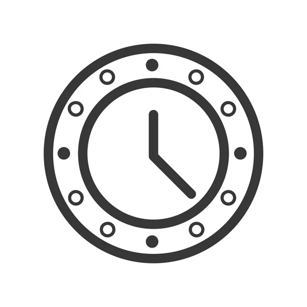 Het pictogram van de klok. Ontwerp van de tijd. vectorafbeelding — Stockvector